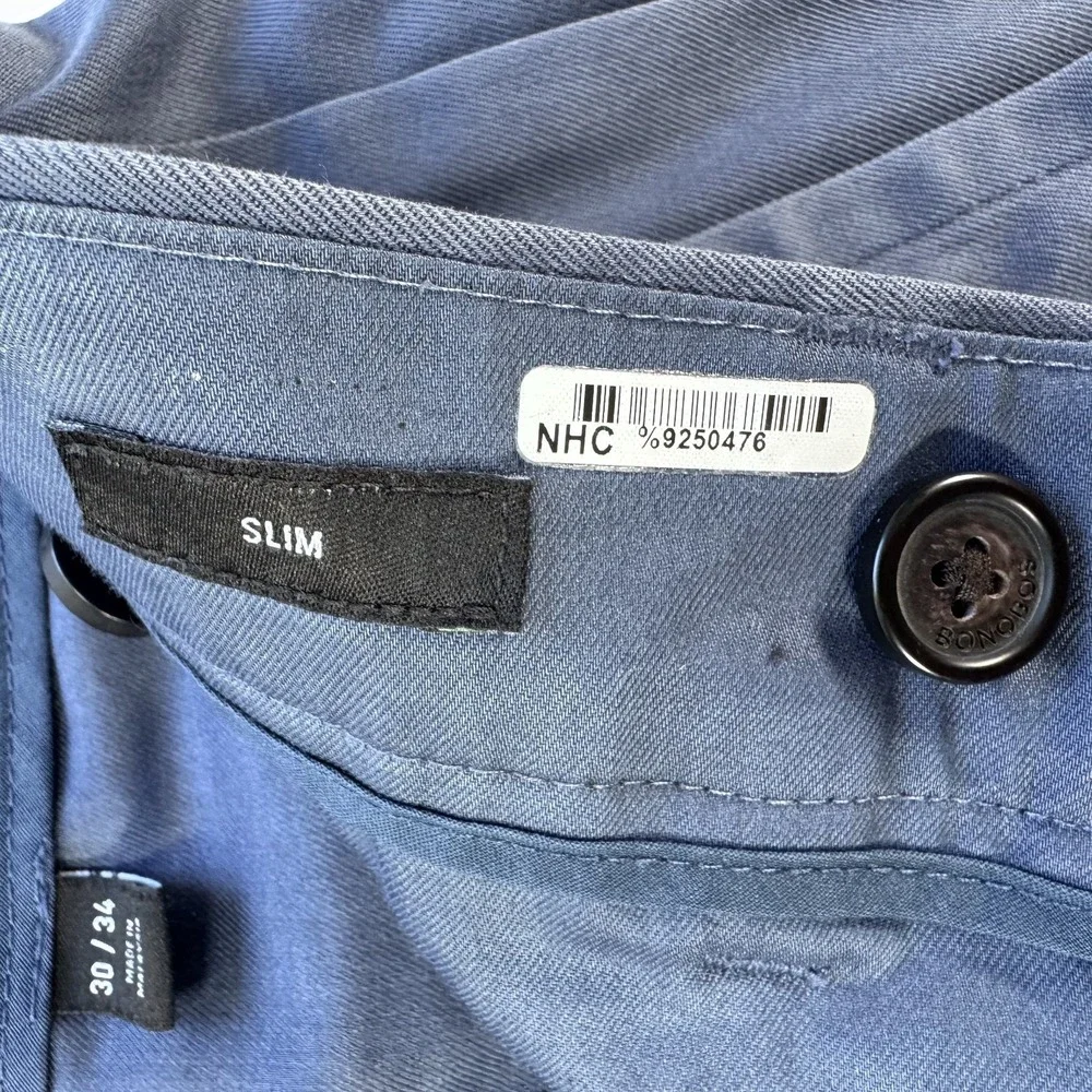 BONOBOS Weekday Warrior Dress Pants Friday Slim Fit Mens 30x34 Blue